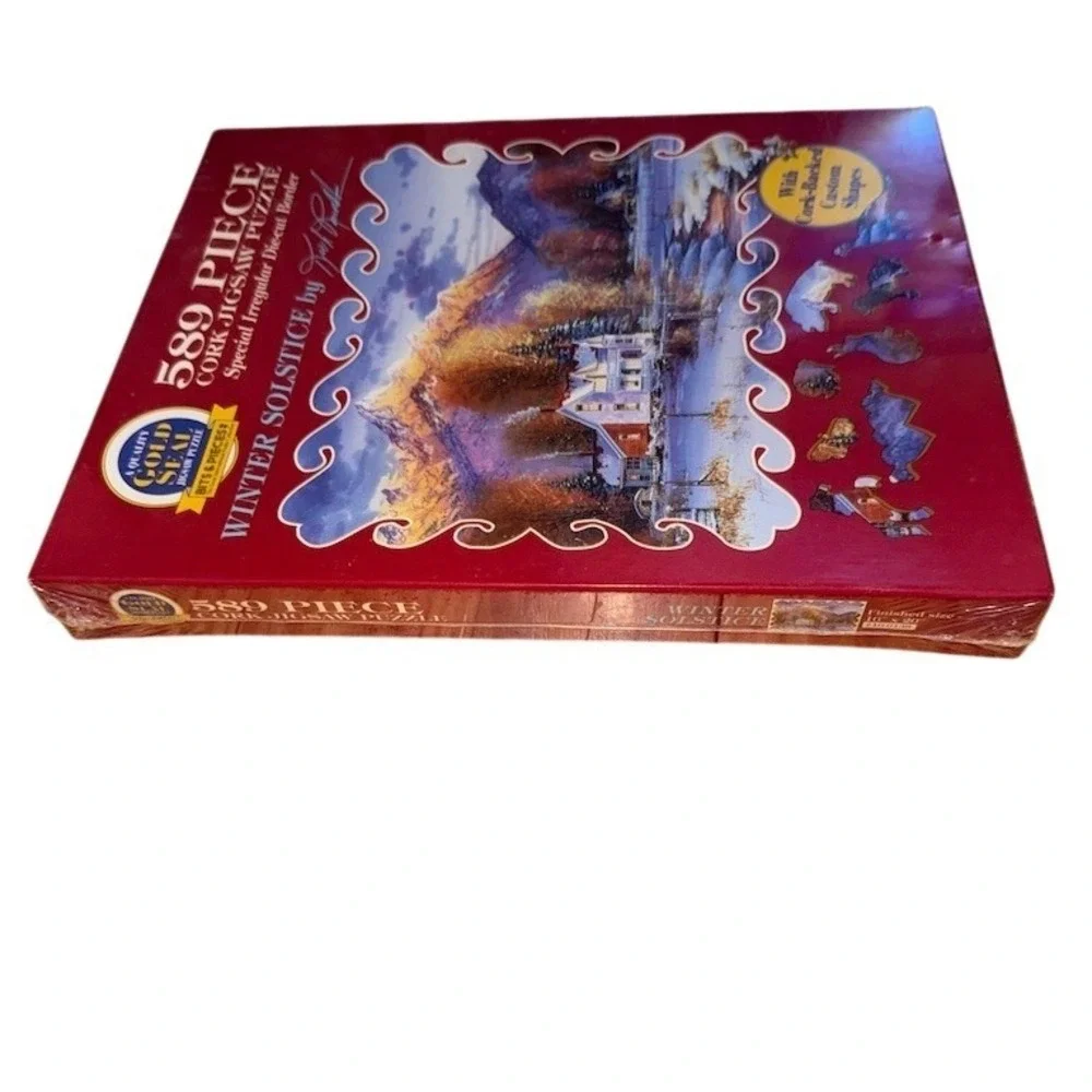 Bits & Pieces Winter Solstice 589 Piece Cork Jigsaw Puzzle Sealed NIB - Picture 5 of 6